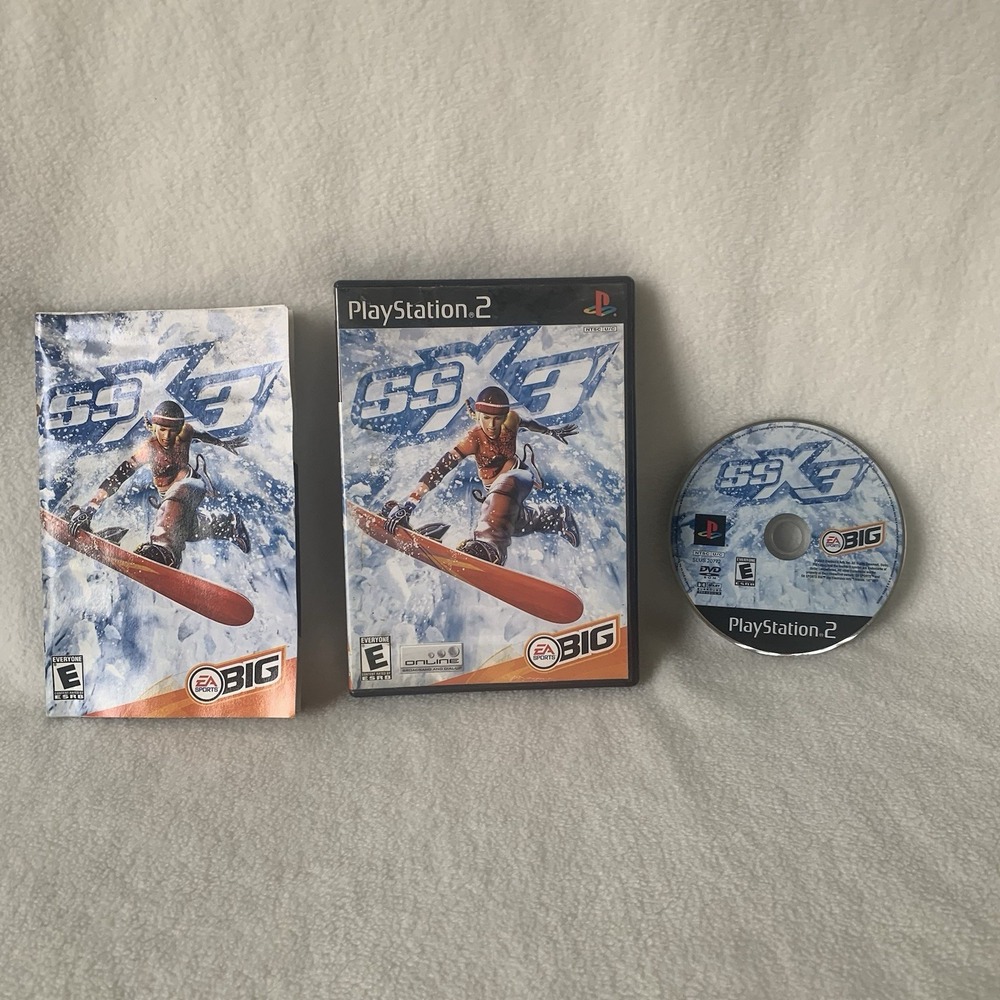 SSX 3 (Sony PlayStation 2 PS2, 2003) Complete w/ Manual Tested